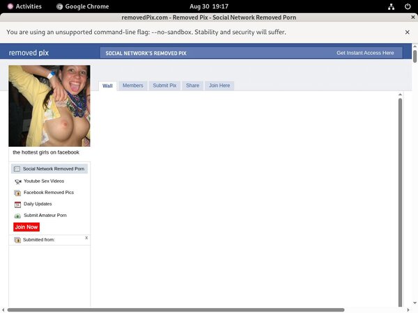 Account For Removed Pix Free