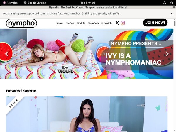 Free Account Nympho.com Offer