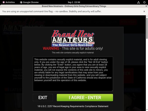 Free Brand New Amateurs Discount Membership