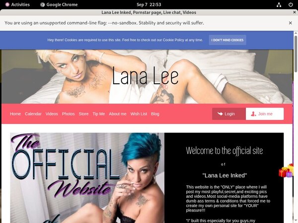 Lana Lee Inked Free Memberships