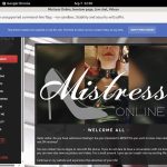 MistressOnline Member Sign Up