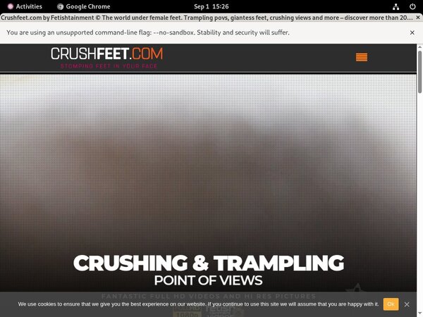 Try Crushfeet.com Free Trial