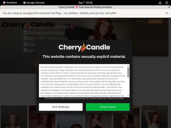 Cherry-candle.com Working Account