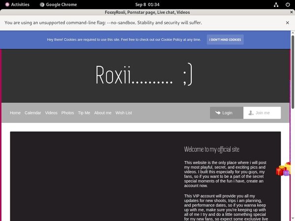 Join FoxxyRoxii Join FoxxyRoxii