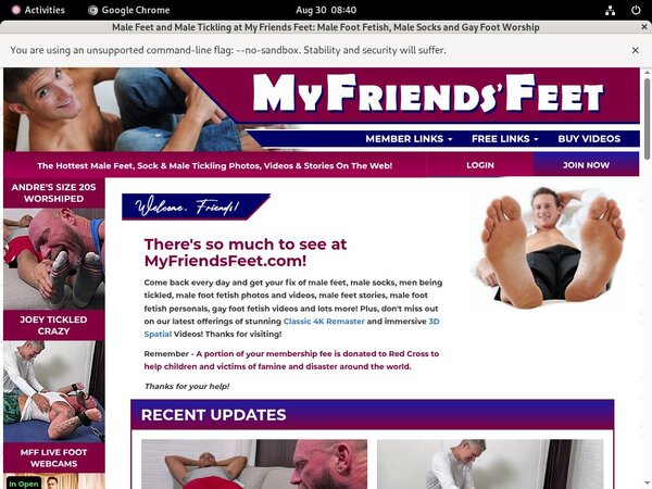 Passwords To Myfriendsfeet.com
