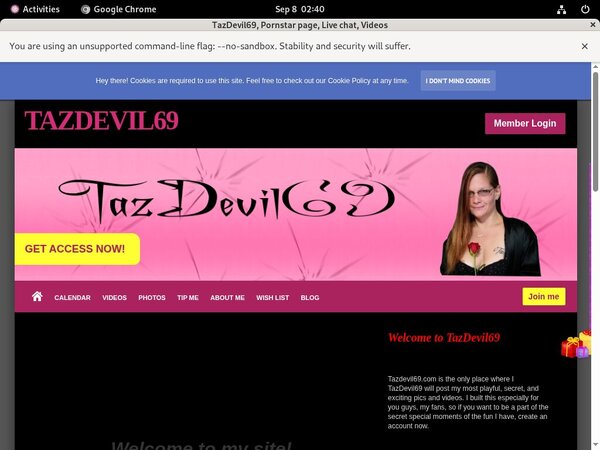 Tazdevil69.modelcentro.com Password And Account